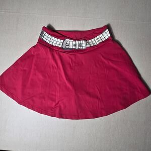 Civil Regime x One Piece Metal Core Belt Energy Skort Red Anime Skirt Women's S